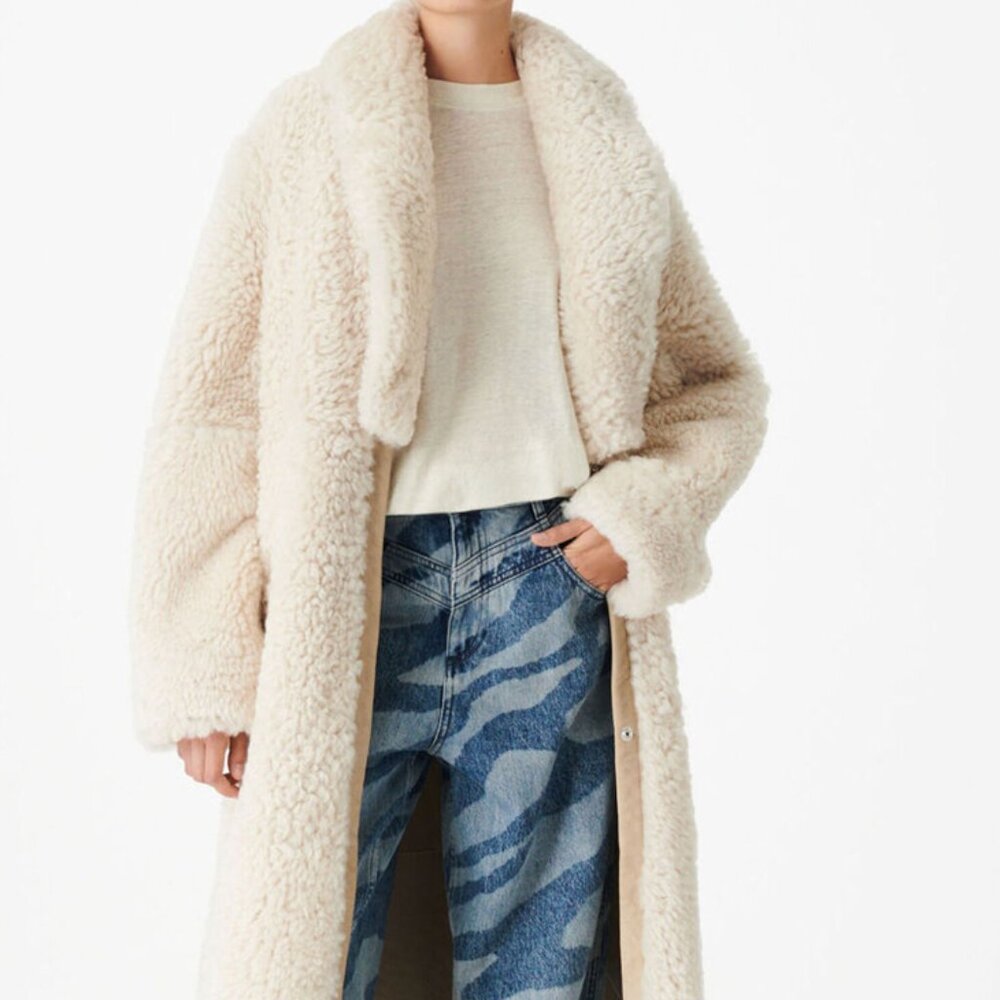 BNWT Iro Kamala Sheepskin Shearling Coat